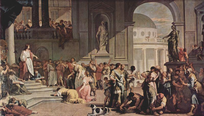 RICCI, Sebastiano Die angeklagte Susanna und der Prophet Daniel oil painting image